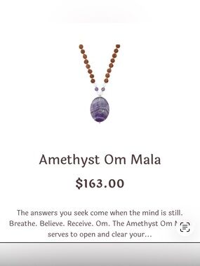 NEW! Tiny Devotions Wooden Beaded Amethyst Necklace 💜